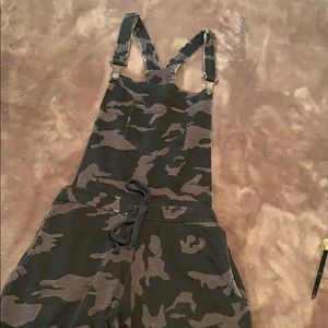 Grey Camo Over Alls